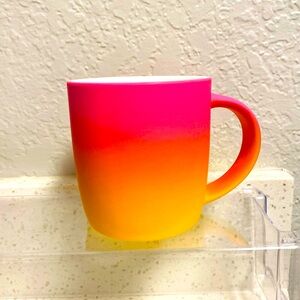 Single Hot pink yellow Sunrise gradient Ceramic mug